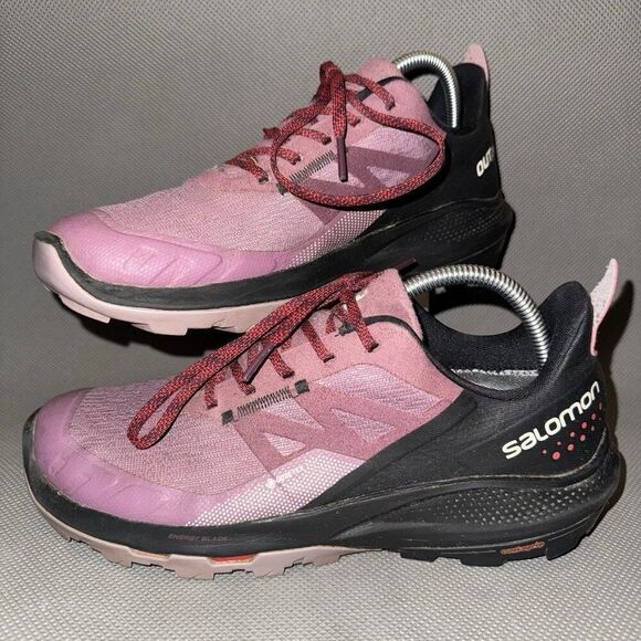 Salomon Outpulse GTX Trail Running Purple Black Outdoor Shoes Women’s Size 8.5 - Picture 1 of 8